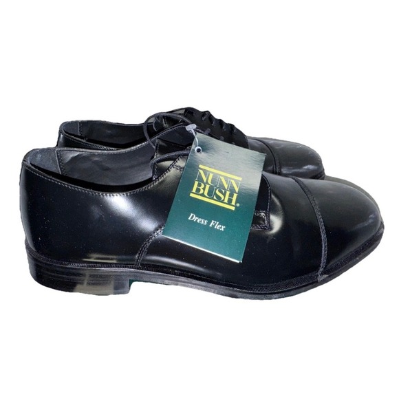 Nunn Bush Maddox Cap Toe Oxford Dress Shoes Black Leather Mens Size 11.5 M - Picture 6 of 7